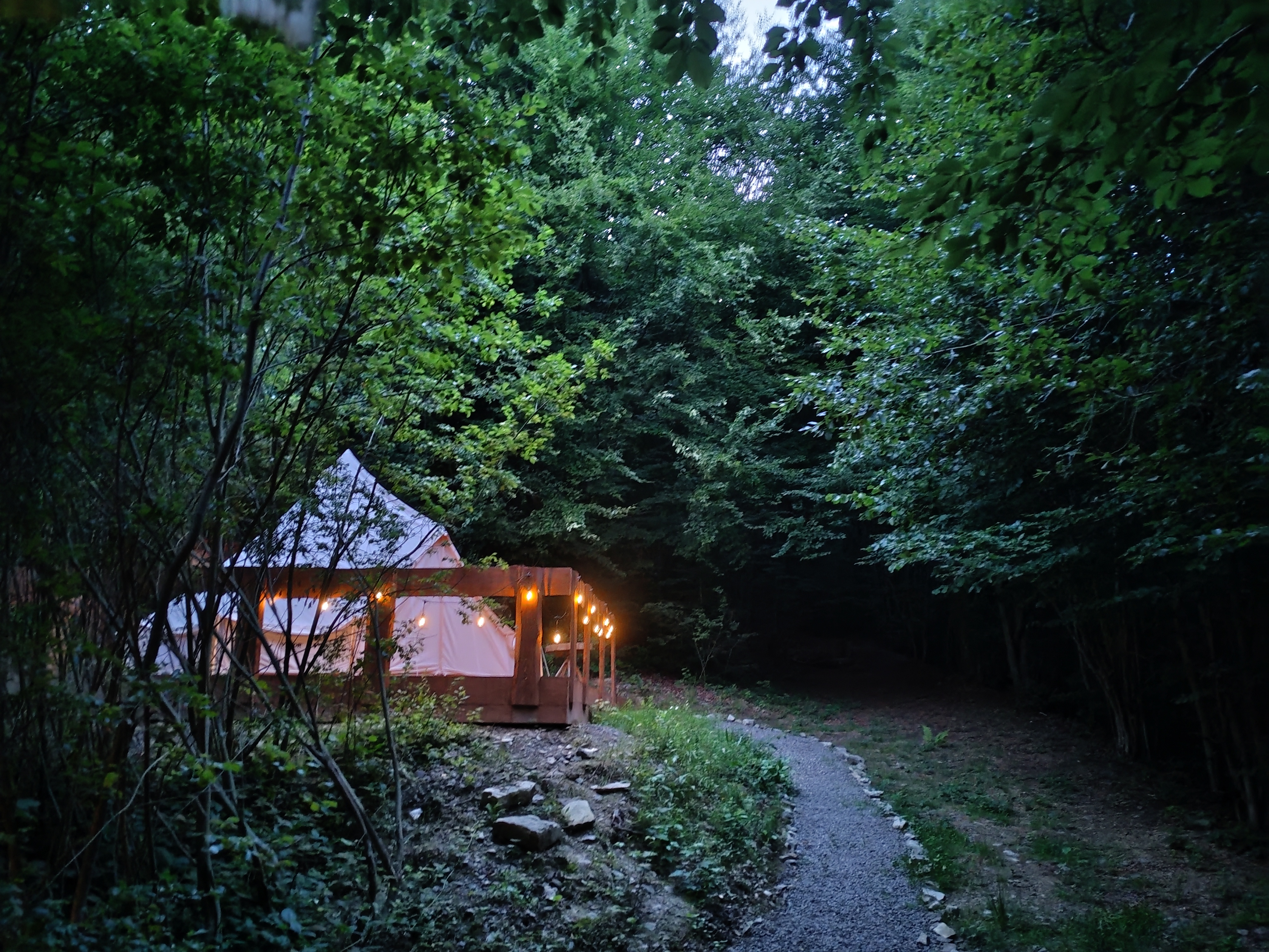 glamping tent
