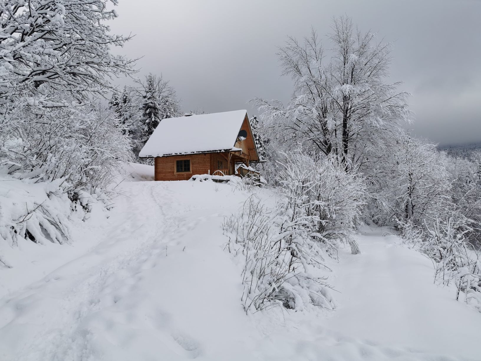 winter cabin